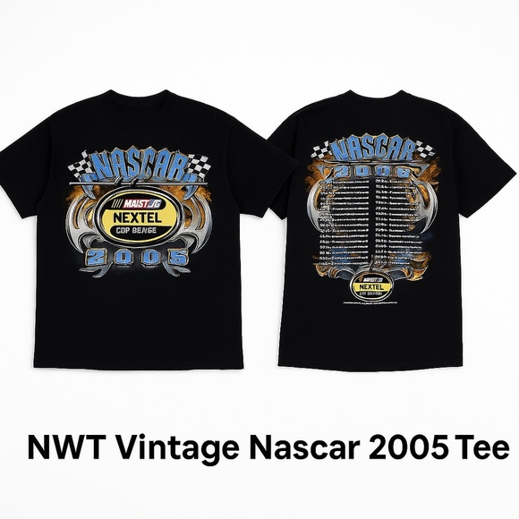 NWT VINTAGE NASCAR 2005 Nextel Cup Officially Licensed Racing Motorsport Tee XL - Picture 1 of 13